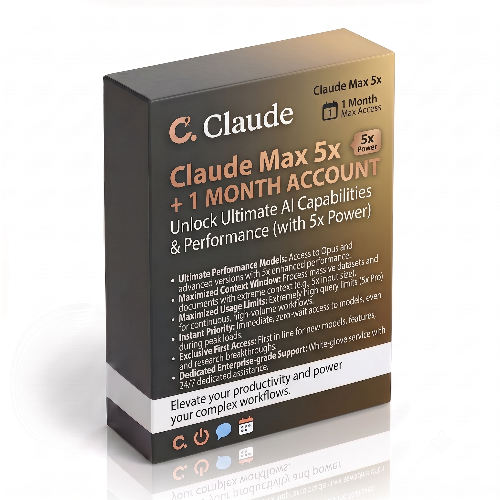 Claude Max 5x Account - 1 Month Subscription

